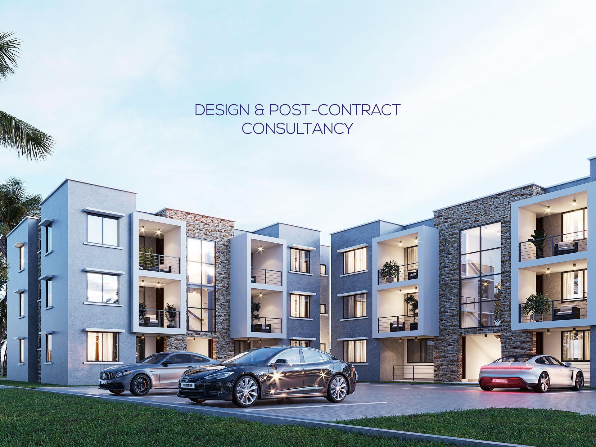 <p>Design and post-contract consultancy for a 3-floor apartment building.</p>